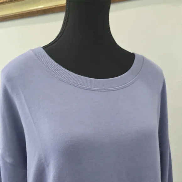 NWT - ATHLETA SERENDIPITY BLUE SOFT Athleta Coaster Luxe Sweatshirt - Picture 8 of 13